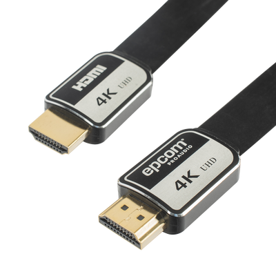 [N4-EP-PH-4K-5M-224595] Cable HDMI de 5m | Alta Definición | Version 2.0 | Alta velocidad 18Gbps | 4K@60Hz | Conectores Chapados en Oro | Tipo Plano