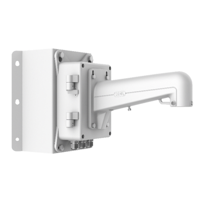 [N4-DS-1602ZJ-BOX-CORNER-199759] Montaje de Esquina con Caja de Conexión para Domos PTZ epcom y HIKVISION / Fabricado con Aleación de Aluminio y Acero
