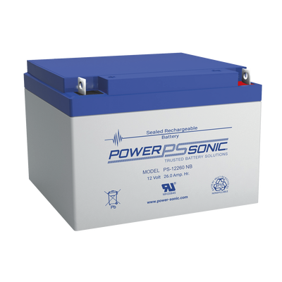 [N4-PS-12260-NB2-218328] Batería 12V, 26AH, Para Respaldo, Tecnologías AGM/VRLA, 5 Años Vida Útil, Terminales NB2, Reconocida UL