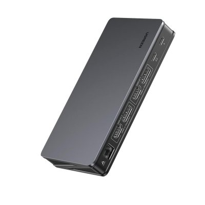 [N4-90912-227373] HUB USB-C (Docking Revodok Pro 209) 9 en 1 | 2 HDMI 4K@60Hz | 2 DP 4K@60Hz | 1 USB-A 3.2 (10 Gbps) | 2 USB-A 3.2 (10 Gbps) | 1 USB-C PD Carga 100W | 1 USB-C para conexión de PC | RJ45 (Gigabit) | Botón de encendido | Caja de Aluminio.