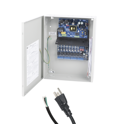 [N4-AL-1012-UL-ACM-71813] 12 Vcc @ 10 A / fuente tipo control / 8 entradas a 8 salidas / aplicaciones control de acceso, alarmas, y detección de Incendio / con capacidad de batería de respaldo / Requiere baterías.