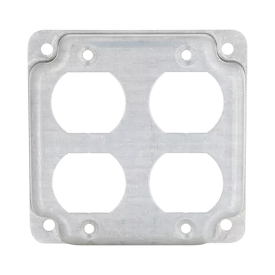 [N4-HUB-907C-219053] Cubierta de 4" para 2 Contactos Dúplex.