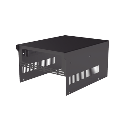 [N4-SRX21U-207279] Gabinete de acero en color negro, para usar como base con radio aéreo IC-A120 y fuente de alimentación SEC1223