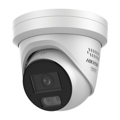 [N4-DS-2CD2387G3-LIS2UY/SRB-235990] [Dual Light + ColorVu 3.0 + HikAI] Turret IP 8 Megapixel / Lente 2.8 mm / 30 mts IR + Luz Blanca / 2 Microfonos Integrados / Exterior IP67 / Estrobo Azul y Rojo / WDR 130 dB / ACUSENSE 3.0 / Metal / NEMA 4X / ACUSEARCH