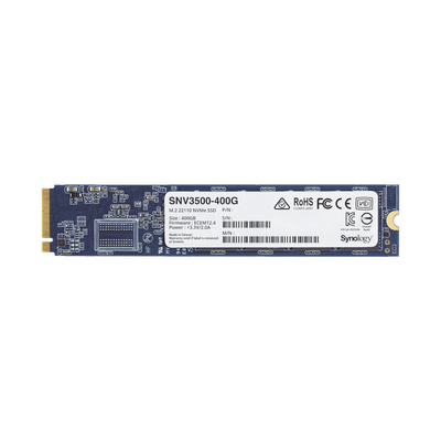 [N4-SNV3500400G-188320] SSD 400GB NVMe M.2 22110, diseñada para Synology NAS con ranuras M.2 integradas