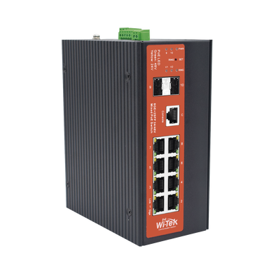 [N4-WI-PMS310GF-ALIEN-I-188229] Switch Industrial Administrable Gigabit con 2 Puertos PoE bt + 6 Puertos PoE af/at o 24 V Pasivo + 2 SFP Gigabit, 240 W