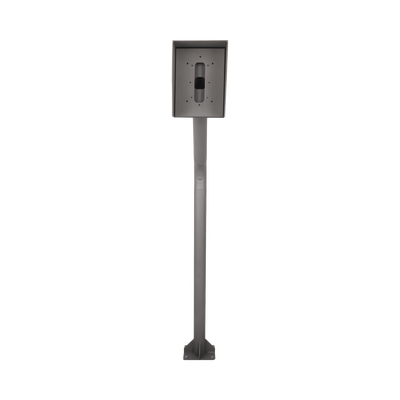 [N4-POSTEINT-KIT-191821] Poste y Cubierta industrial para montaje de Porteros IP Fanvil y Grandstream, altura de 1.2 metros, pintura electrostática color gris.