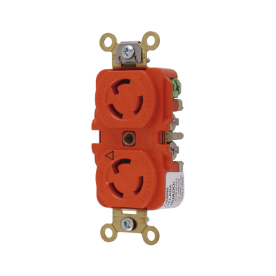 [N4-HUB-IG-4700A-214766] Receptáculo Duplex de Media Vuelta/ 15 A 125 V CA / 2 Polos 3 Hilos / Nema L5-15R.