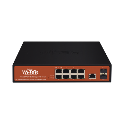 [N4-WI-PMS310GF-ALIEN-188228] Switch Administrable de 8 puertos Gigabit Ethernet con PoE 802.3 af/at y 24V Pasivo + 2 SFP Gigabit, 150 W