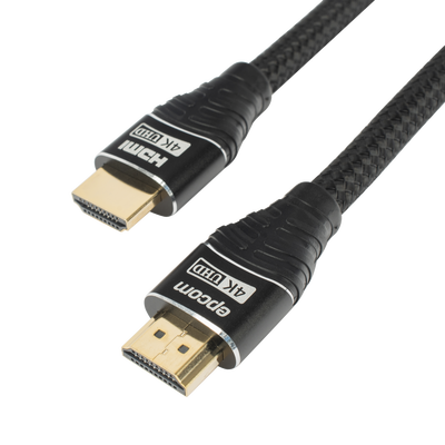 [N4-EP-RH-4K-1M-224587] Cable HDMI de 1m | Alta Definición | Longitud | Version 2.0 | Alta velocidad 18Gbps | 4K@60Hz | Conectores Chapados en Oro | Tipo Redondo