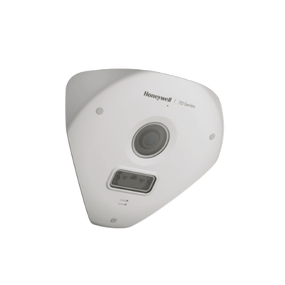 [N4-HC70WC5R3-226644] Fisheye de Esquina IP 5 MP / Lente 2.3 mm / 6 m IR Invisible / IA avanzada / Detección Facial/Merodeo/Intrusión / NDAA / ONVIF / H.265 / IP66 / NEMA 4X / PoE / Alarmas I/O Micrófono y Bocina Integrado / Serie 60 / Honeywell Security