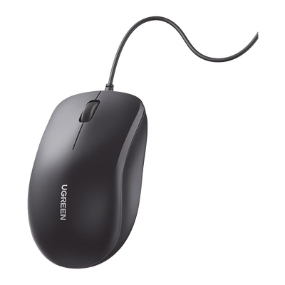 [N4-90789-231058] Mouse Óptico USB | Cable USB de 1.5 metros | 3 Botones | 1200DPI | Diseño Ergonómico | Silencioso | Color Negro | Windows / MacOS / Linux / Chrome y otros | También Compatible con  DVR / NVR.