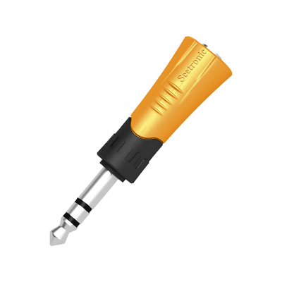 [N4-MP3-MJF-221211] Conector Estéreo | 1/4in - Jack de 3.5 mm | Adaptador de Carcasa de Plastico