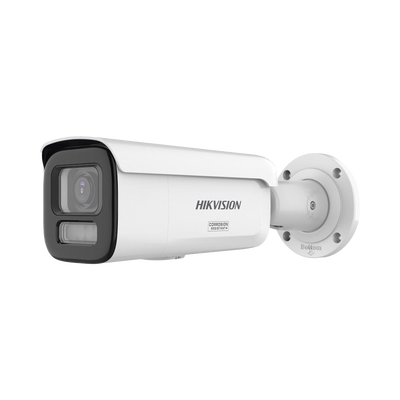 [N4-DS-2CD2667G3T-LIZSY-235982] [Dual Light + ColorVu 3.0 + HikAI] Bala IP 6 Megapixel / Lente Mot. 2.8 a 12 mm / 60 mts IR + Luz Blanca / Exterior IP67 / WDR 130 dB / ACUSENSE 3.0 / Metal / NEMA 4X / ACUSEARCH