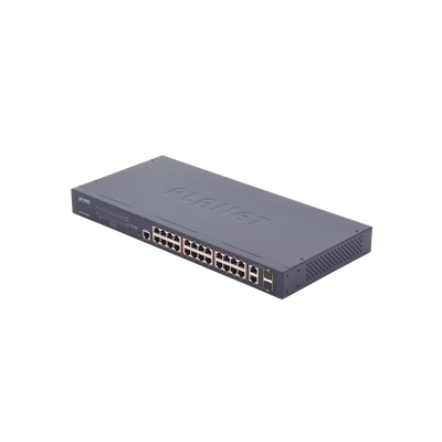 [N4-FGSW-2624HPS-80074] Switch administrable de 24 puertos 10/100TX PoE+ y 2 puertos combo TP/SFP Gigabit