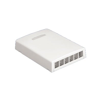 [N4-NK6BXIW-AY-74213] Caja de montaje en superficie para 6 módulos - Blanco Mate