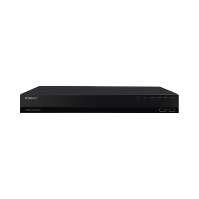 [N4-WRN-810S-8TB-212125] NVR de 12 Megapíxel con Wisenet Wave Embebido / Incluye 4 Licencias / 8TB Incluidos / 8 canales / 8 puertos PoE+ / H.265 & WiseStream / E/S de alarma