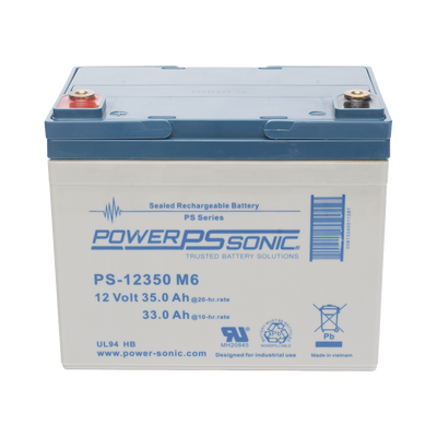 [N4-PS-12350-M6-227570] Batería 12V, 35AH, Para Respaldo, Tecnologías AGM/VRLA, 5 Años Vida Útil, Terminales M6, Reconocida UL