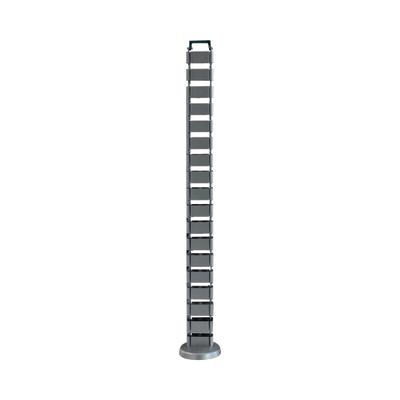[N4-ORG-VERT-183510] Organizador de cables vertical articulado, ideal para llevar los cables del piso a mesa o a la cubierta del escritorio de manera segura