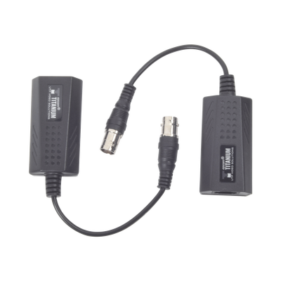 [N4-TT-IP-CX-72188] Kit EXTENSOR IP por cable CABLE COAXIAL para distancias de HASTA 200 m / REUTILIZA EL CABLEADO EXISTENTE PARA CONECTAR CÁMARAS IP / No Requiere Energía / Transmisión en Tiempo Real / Protección Contra Sobretensiones Incorporada