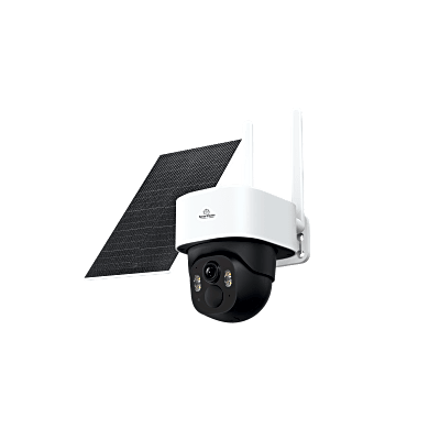 [N4-SCAM2PTP4G-234076] Cámara de Bateria PT 4mp| 4G| Visión Nocturna a color| Audio Bidireccional| Autoseguimiento Inteligente| Grabación Continua | Incluye Panel Solar de 5W