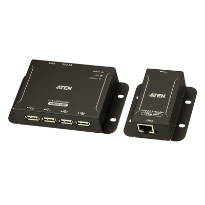 [N4-UCE3250-222765] Extensor USB 2.0 |Cat 5| Hub de 4 puertos | hasta 50 metros
