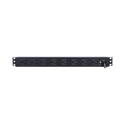 [N4-PDU15B8R-151010] PDU Básico Para Distribución de Energía, Con 8 Tomas NEMA 5-15R Traseras, 1UR, 15 Amp, 120 Vca