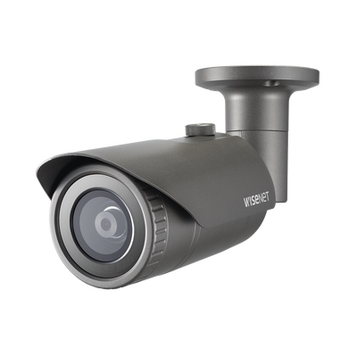 [N4-QNO-8010R-171586] Cámara IP Tipo Bala Antivandálica 5 Megapíxel / Lente 2.8 mm / IR 20M / WDR 120db / Exterior IP66 / H.265 & WiseStream