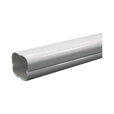 [N4-TH-AC-KIT-238230] Kit de Canaletas Para la Organización de Tuberías y Cables Eléctricos en Instalaciones de Aire Acondicionado, Uso en Interiores y Exteriores, PVC Rígido, Ideal Para Minisplit, Contenido de Kit (11 Piezas), (3000-00000)