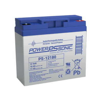 [N4-PS-12180-M5-222128] Batería 12V, 18AH, Para Respaldo, Tecnologías AGM/VRLA, Diseño De Vida Útil 5 Años, Terminales Tipo M5, Listada UL, Libre De Mantenimiento