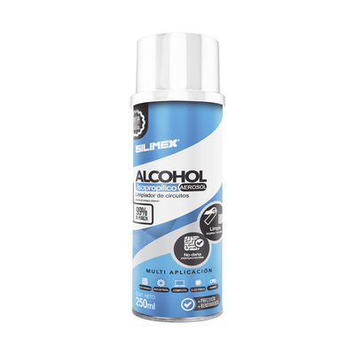 [N4-ALCOHOLS-170978] Alcohol Isopropilico en Aerosol para limpieza de equipos de vídeo, fibra óptica, cómputo, y equipo telefónico 250 ml