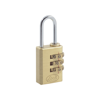 [N4-SYS-10CA-214475] Candado de Latón de Combinación Maletero Programable/ Medida 20 mm / Nivel de seguridad 3 / Discos Programables.