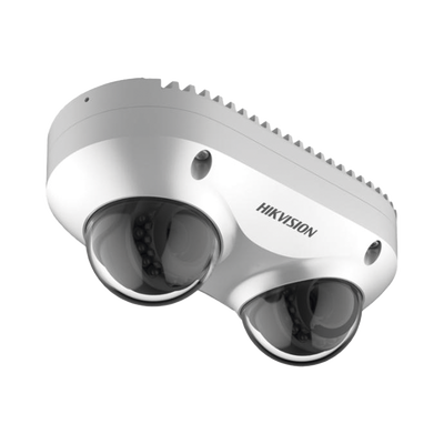 [N4-DS-2CD6D42G0-IS-236126] PanoVu Series / Lente Dual de 4 Megapixel / 2 Lentes Fijos de 2.8 mm / Recomendado para Pasillos o Esquinas / IP67 / IK10 / PoE / WDR 120 dB / 10 mts IR / Entrada y Salida de Audio y Alarma / MicroSD
