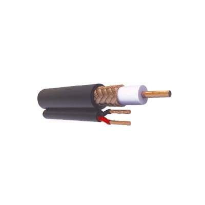 [N4-RG-59-V-CCA/1000-71281] Bobina de 305 metros de Cable RG59 Siamés, Malla de Cobre y Aluminio, CCA, HECHO EN MÉXICO, Optimizado para HD, Para uso en Intemperie.