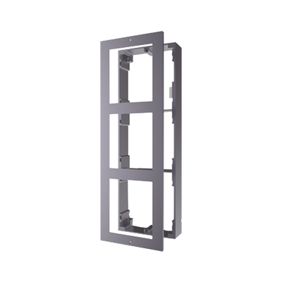 [N4-DS-KD-ACW3-168344] Base de 3 Espacios para Videoportero IP Hikvision / Instalación en SUPERFICIE