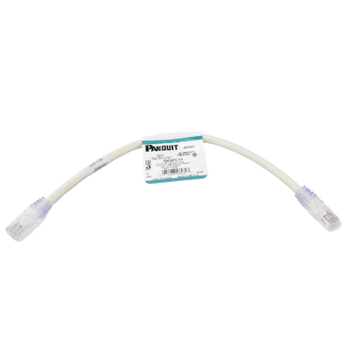 [N4-NK6PC1Y-163318] Cable de parcheo UTP Categoría 6, con plug modular en cada extremo - 1 ft (30.48 cm) - Blanco
