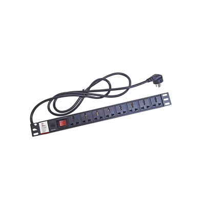 [N4-TX120VBR-93591] Protector de 120 Vca con 8 contactos de alimentación en color negro para aplicaciones en Rack