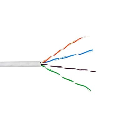 [N4-6360-1101/1000-87517] Bobina de Cable de 305 Metros UTP Cat6 Riser / Color Blanco / UL, CMR, Probado a 350 Mhz / Para Aplicaciones de CCTV, Redes de datos, IP megapixel, Control RS485