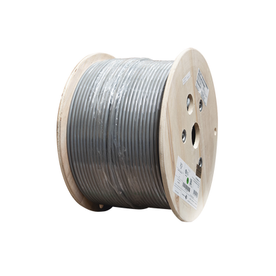 [N4-9A6M4-A5-88284] Bobina de Cable Blindado F/UTP de 4 Pares, Z-MAX, Cat6A, Soporte de Aplicaciones 10GBase-T, CM, Color Gris, 305m