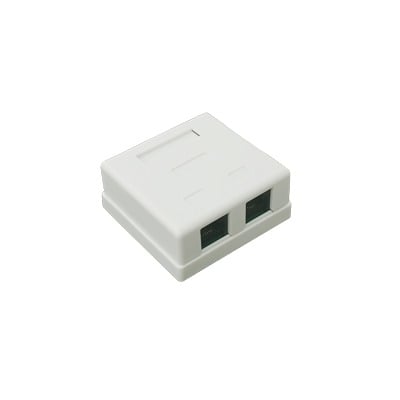 [N4-LP-WP-09-66003] Caja de pared con Jack UTP Cat5e y Jack RJ11 telefónico
