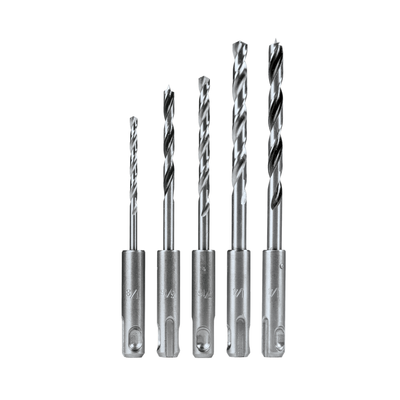 [N4-B59243-210312] Juego de 5 Pzas. de Broca SDS-PLUS para Madera y Metal