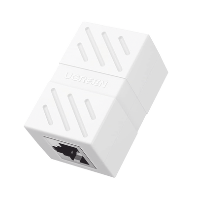 [N4-20311-234506] Acoplador (Extensor de Cable Ethernet RJ45 a RJ45) | 1000Mbps | Compatibilidad con Cat7 Cat6A Cat6 Cat5e | Compatible con POE | Ignífugo | ABS | Color Blanco.