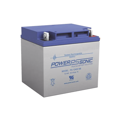 [N4-PS-12400-T6-221655] Batería 12V, 40AH, Para Respaldo, Tecnologías AGM/VRLA, 5 Años Vida Útil, Terminales T6, Reconocida UL