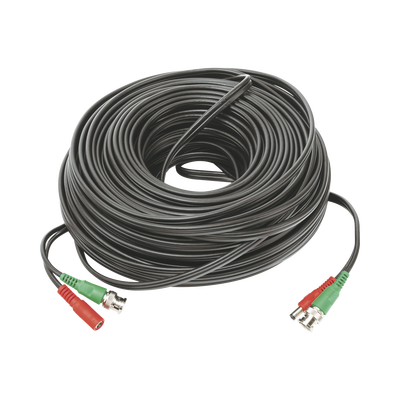 [N4-DIY-50M-HD-154689] Cable coaxial ( BNC RG59 ) + Alimentación / SIAMÉS / 50 Metros / 100 % COBRE / Para Cámaras 4K  / Uso interior y exterior