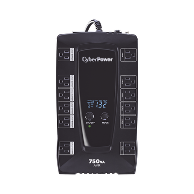 [N4-AVRG750LCD-151335] UPS de 750 VA/450 W, Topología Línea Interactiva, Entrada 120 Vca NEMA 5-15P, Tipo Gabinete Compacto, Con 12 Tomas NEMA 5-15R