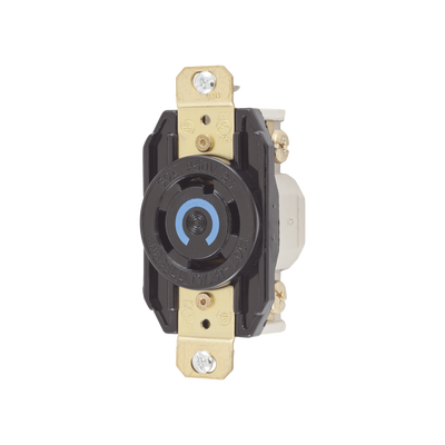 [N4-HUB-HBL-2720-224409] Receptáculo con Bloqueo de Media Vuelta Industrial 30 A 250 V CA / 3 Polos 4 Hilos / Nema L15-30R.
