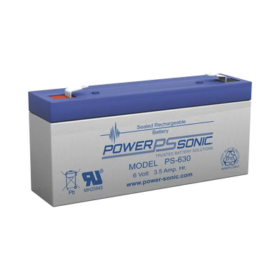[N4-PS-630-F1-217303] Batería 6V, 3.50AH, Para Respaldo, Tecnologías AGM/VRLA, 5 Años Vida Útil, Terminales F1, Reconocida UL