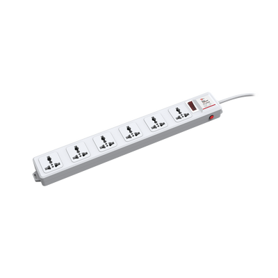 [N4-TX120VW-93590] Protector de 120 Vca con 6 contactos de alimentación en color blanco