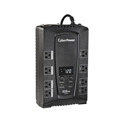 [N4-CP825AVRLCDA-228528] UPS de 825 VA/450 W, Topología Línea Interactiva, Entrada 120 Vca NEMA 5-15P, Tipo Gabinete Compacto, Con 8 Tomas NEMA 5-15R