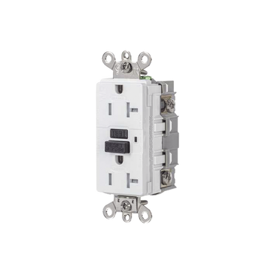 [N4-HUB-GFS-G5362-W-231480] Contacto GFCI 20 A 125 V / Resistente a Intemperie / A prueba de manipulaciones / Color Blanco (Nema 5-20R) / Grado Industrial.